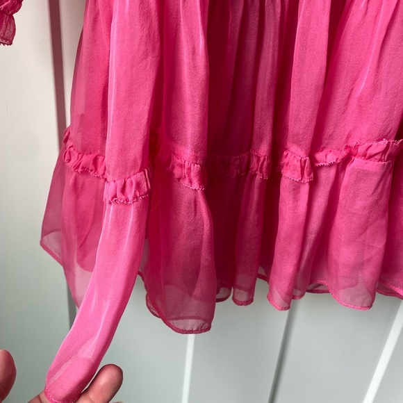 Ulla Johnson Silk Emmeline Pleated Minidress Size 2 - Picture 6 of 10